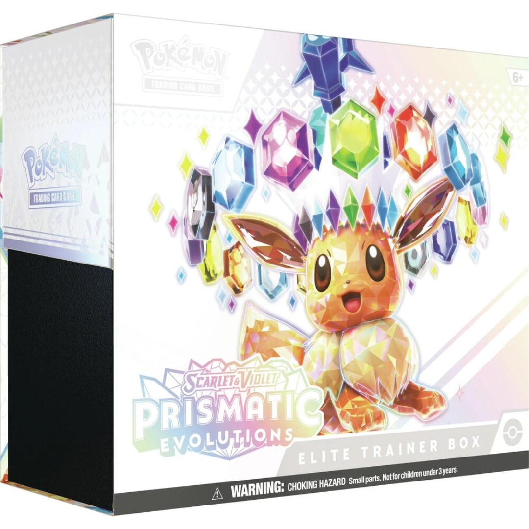 Buy Pokemon Prismatic Evolutions Elite Trainer Box Online at My TCG with competitive pricing and fast shipping