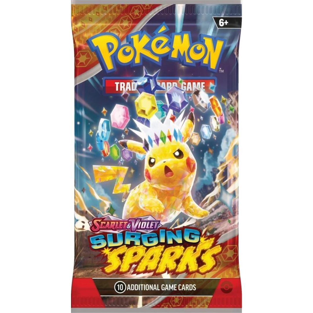 Buy Pokémon Scarlet & Violet Surging Sparks Booster Pack at My TCG with competitive pricing and fast shipping