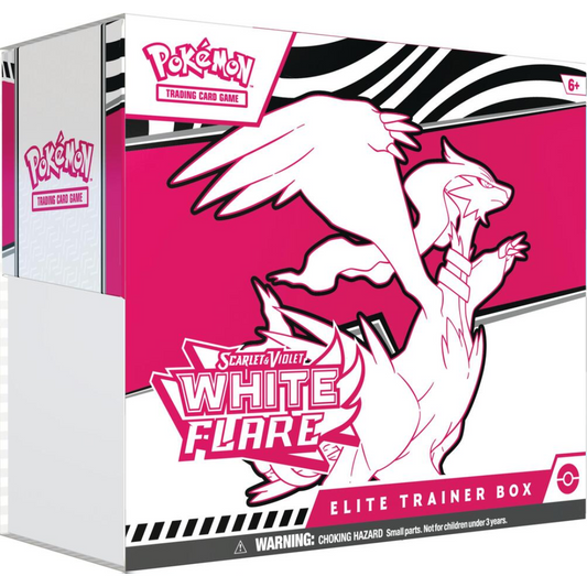 Buy Pokémon Scarlet & Violet White Flare Elite Trainer Box Online at My TCG with competitive pricing and fast shipping
