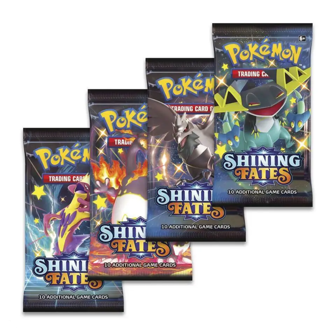 sword and shield shining fates booster box Pokémon Sword & Shield Shining Fates 4 x Booster Packs [All Arts] – My TCG