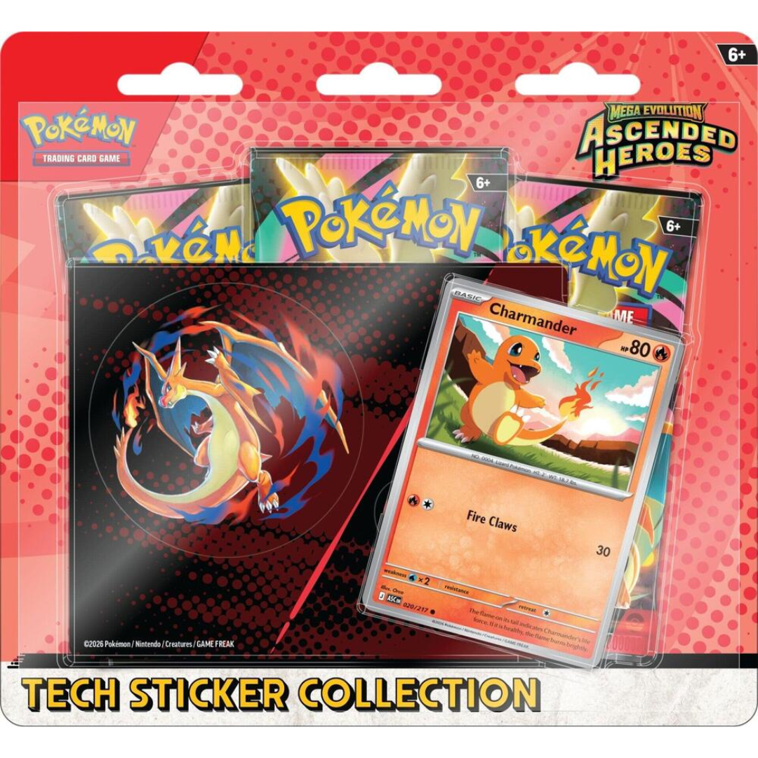 Pokémon Mega Evolution Ascended Heroes Tech Sticker Collection sealed Pokémon TCG product