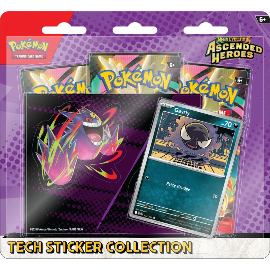Pokémon Mega Evolution Ascended Heroes Tech Sticker Collection sealed Pokémon TCG product