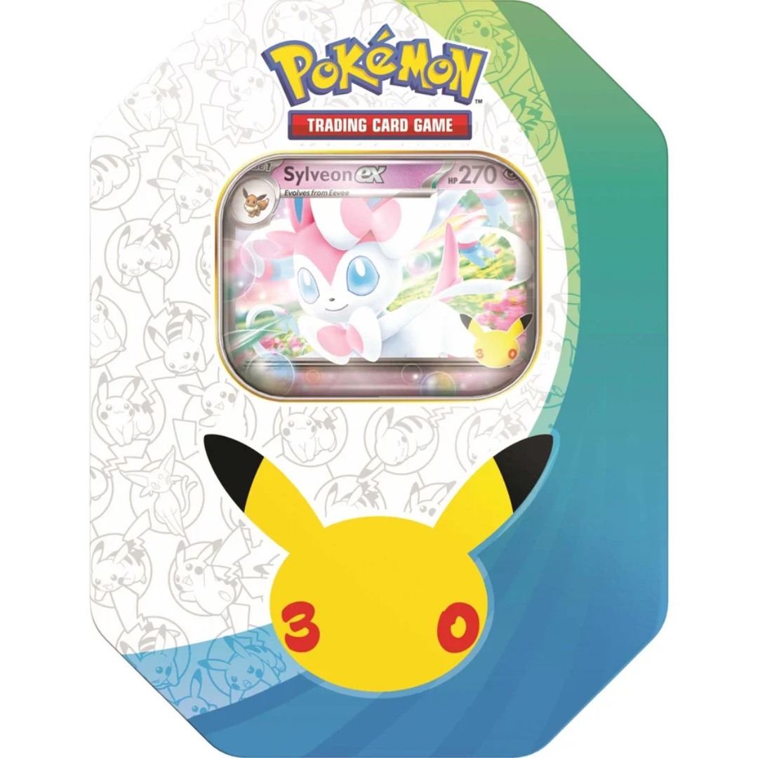 Pokémon TCG 30th Celebration Sylveon ex Tin