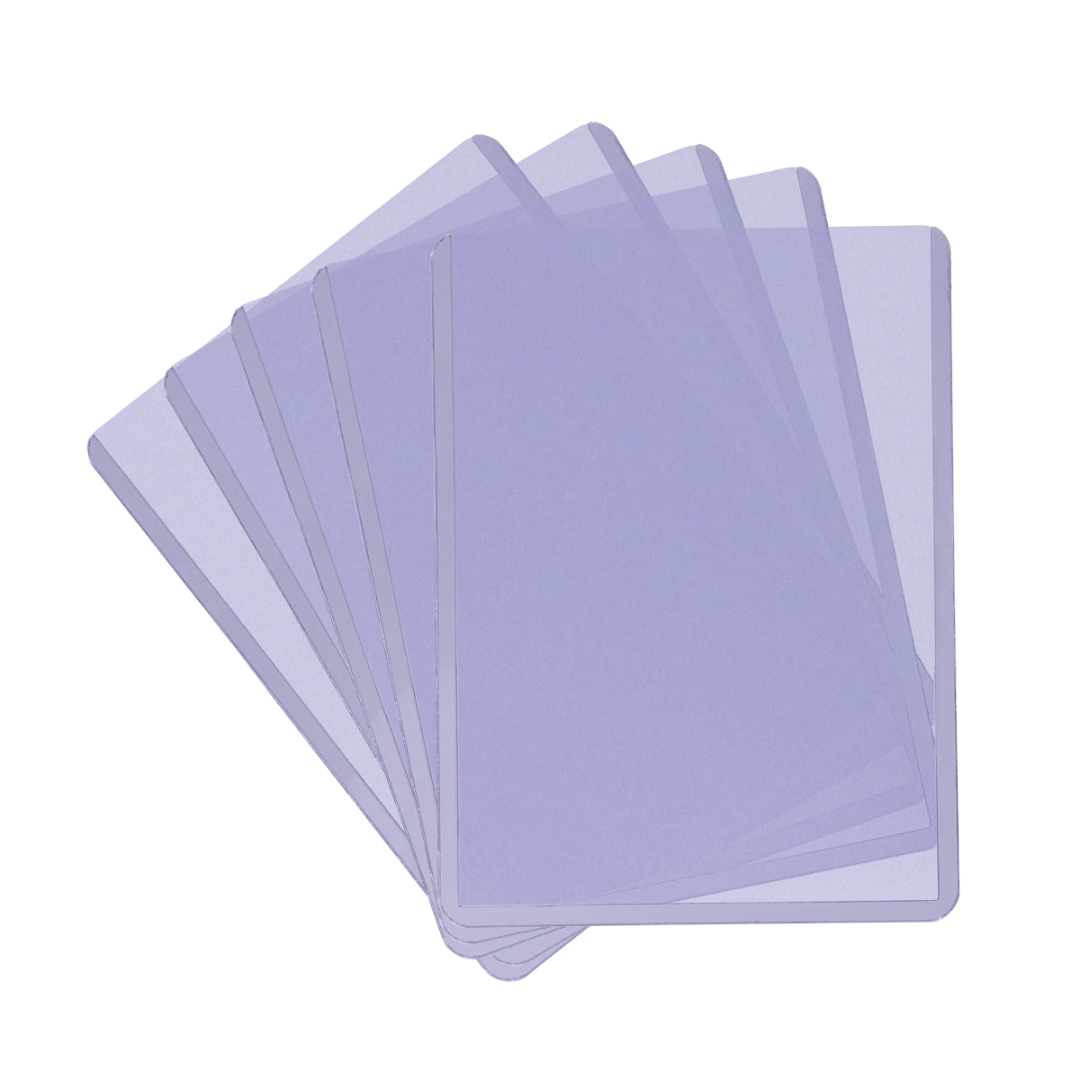 Ultra PRO Platinum clear rigid toploaders for standard-size trading cards
