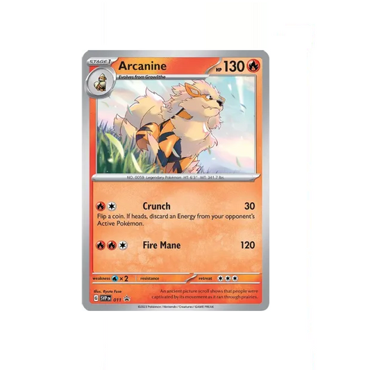 Pokémon - Scarlet & Violet - Arcanine Promo - 011