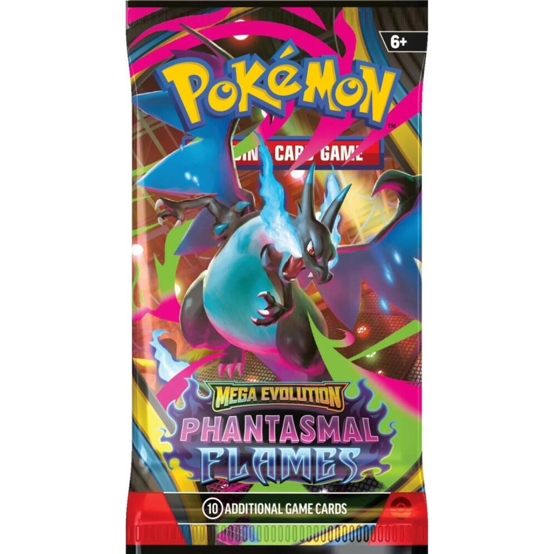 Buy Pokémon Mega Evolution Phantasmal Flames Booster Pack at My TCG with competitive pricing and fast shipping