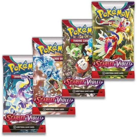 Buy Pokémon Scarlet & Violet Base Set 4 x Booster Pack [All Arts] Online at My TCG with competitive pricing and fast shipping