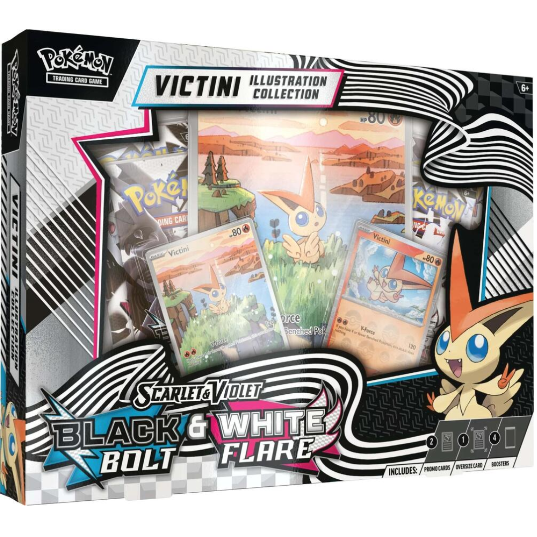 Buy Pokémon Scarlet & Violet Black Bolt White Flare Victini Illustration Collection Online at My TCG with competitive pricing and fast shipping
