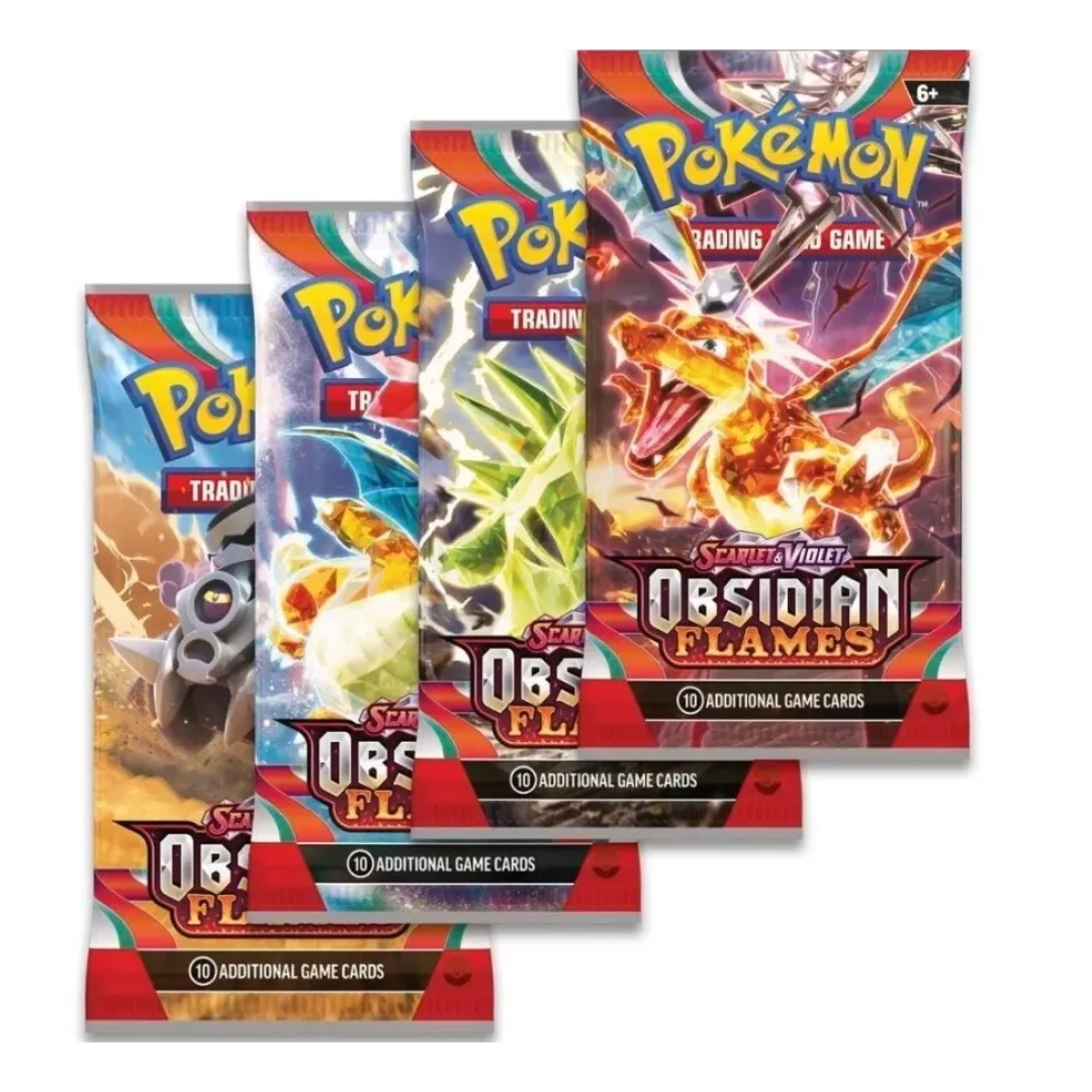 Buy Pokémon Scarlet & Violet Obsidian Flames 4 x Booster Packs [All Arts] Online at My TCG with competitive pricing and fast shipping