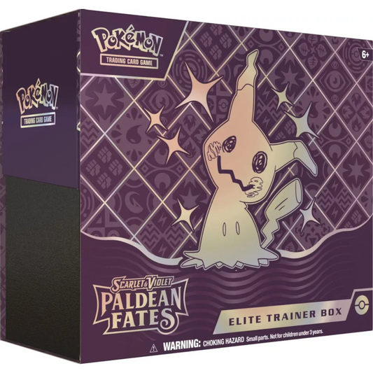 Buy Pokémon Scarlet & Violet Paldean Fates Elite Trainer Box Online at My TCG with competitive pricing and fast shipping