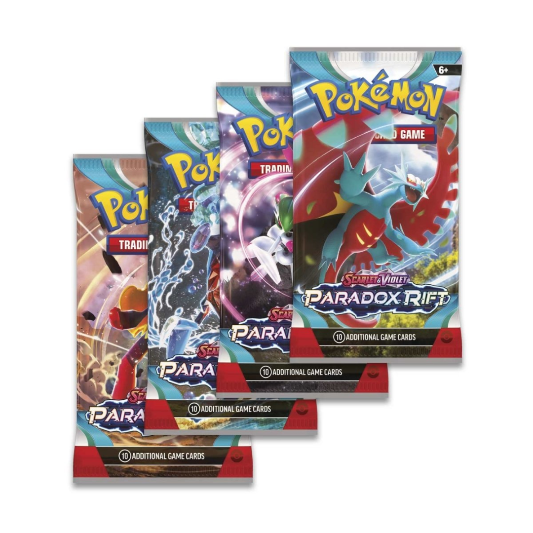 Buy Pokémon Scarlet & Violet Paradox Rift 4 x Booster Packs [All Arts] Online at My TCG with competitive pricing and fast shipping