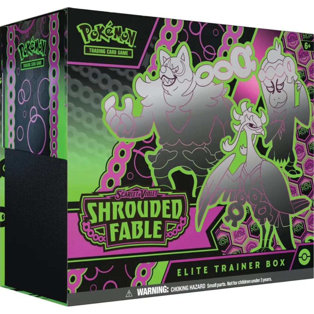 Buy Pokémon Scarlet & Violet Shrouded Fable Elite Trainer Box Online at My TCG with competitive pricing and fast shipping