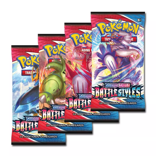 Buy Pokémon Sword & Shield Battle Styles 4 x Booster Packs [All Arts] Online at My TCG with competitive pricing and fast shipping