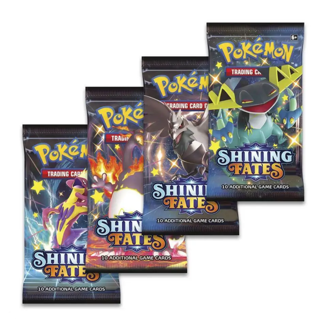 Buy Pokémon Sword & Shield Shining Fates 4 x Booster Packs [All Arts] Online at My TCG with competitive pricing and fast shipping