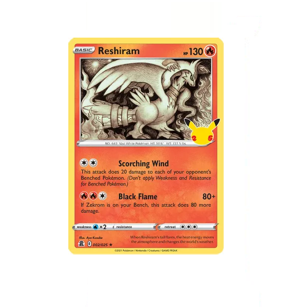 Pokémon - Celebrations Classic Collection - Reshiram - 002/025