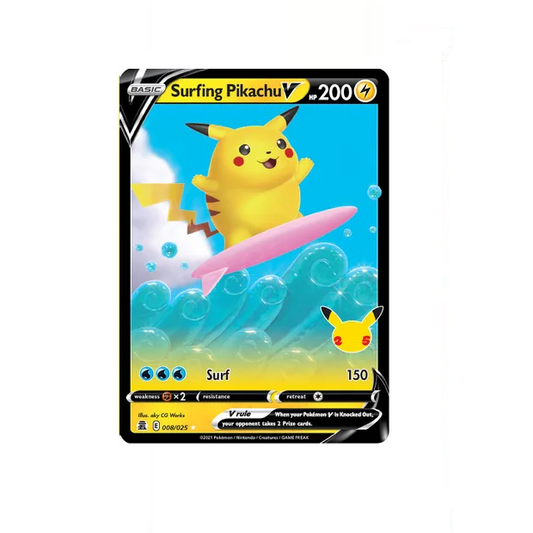 Pokémon - Celebrations Classic Collection - Surfing Pikachu V - 008/025