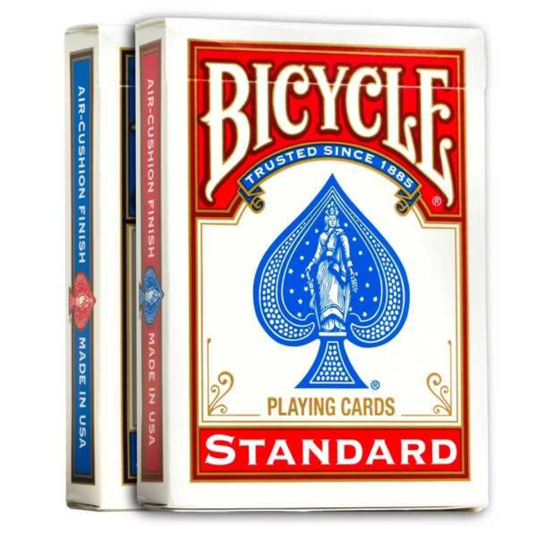 Bicycle Gold Standard Playing Cards single deck red or blue selected at random