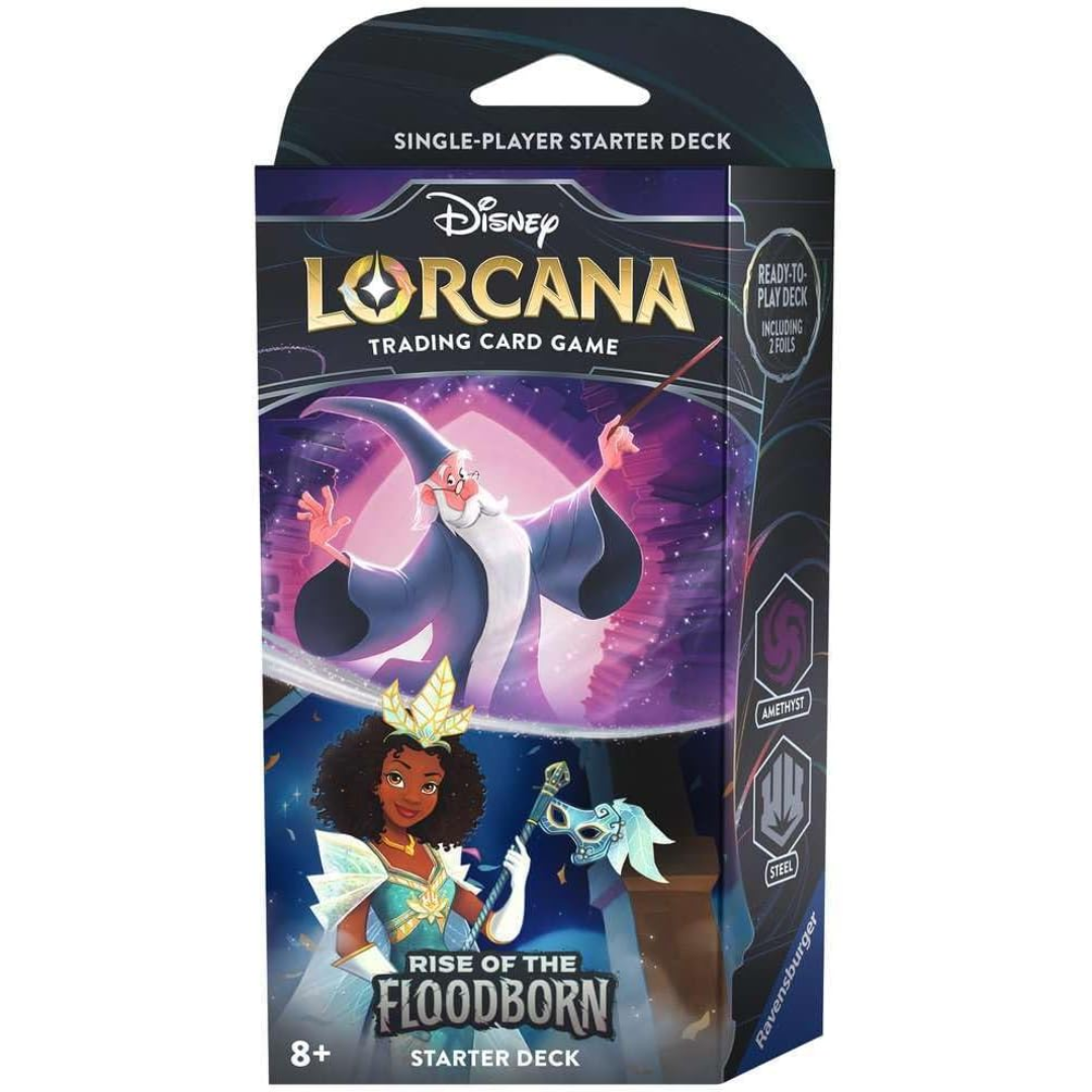 Disney Lorcana Rise of the Floodborn Merlin and Tiana Starter Deck