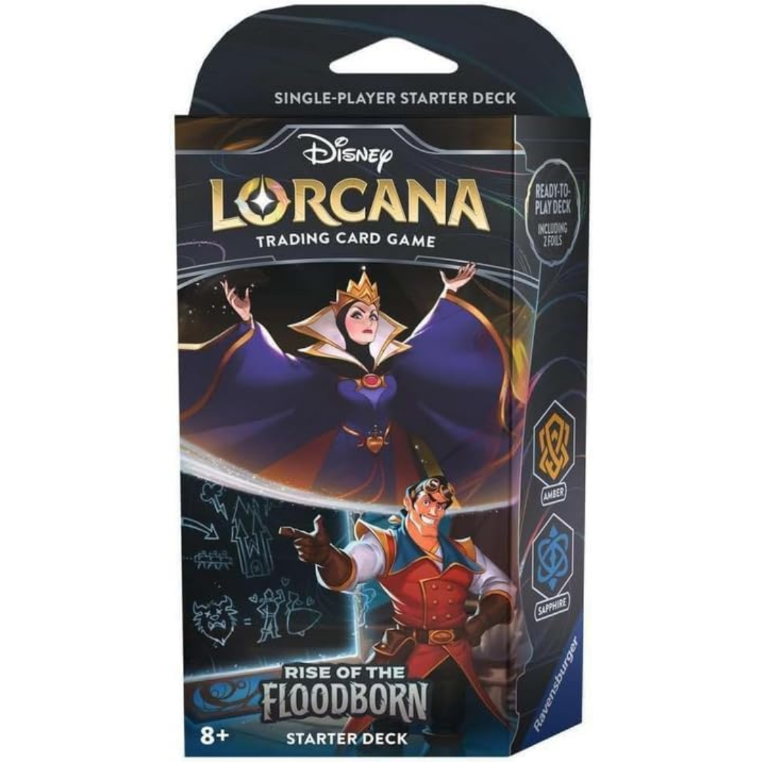 Disney Lorcana Rise of the Floodborn The Queen and Gaston Starter Deck