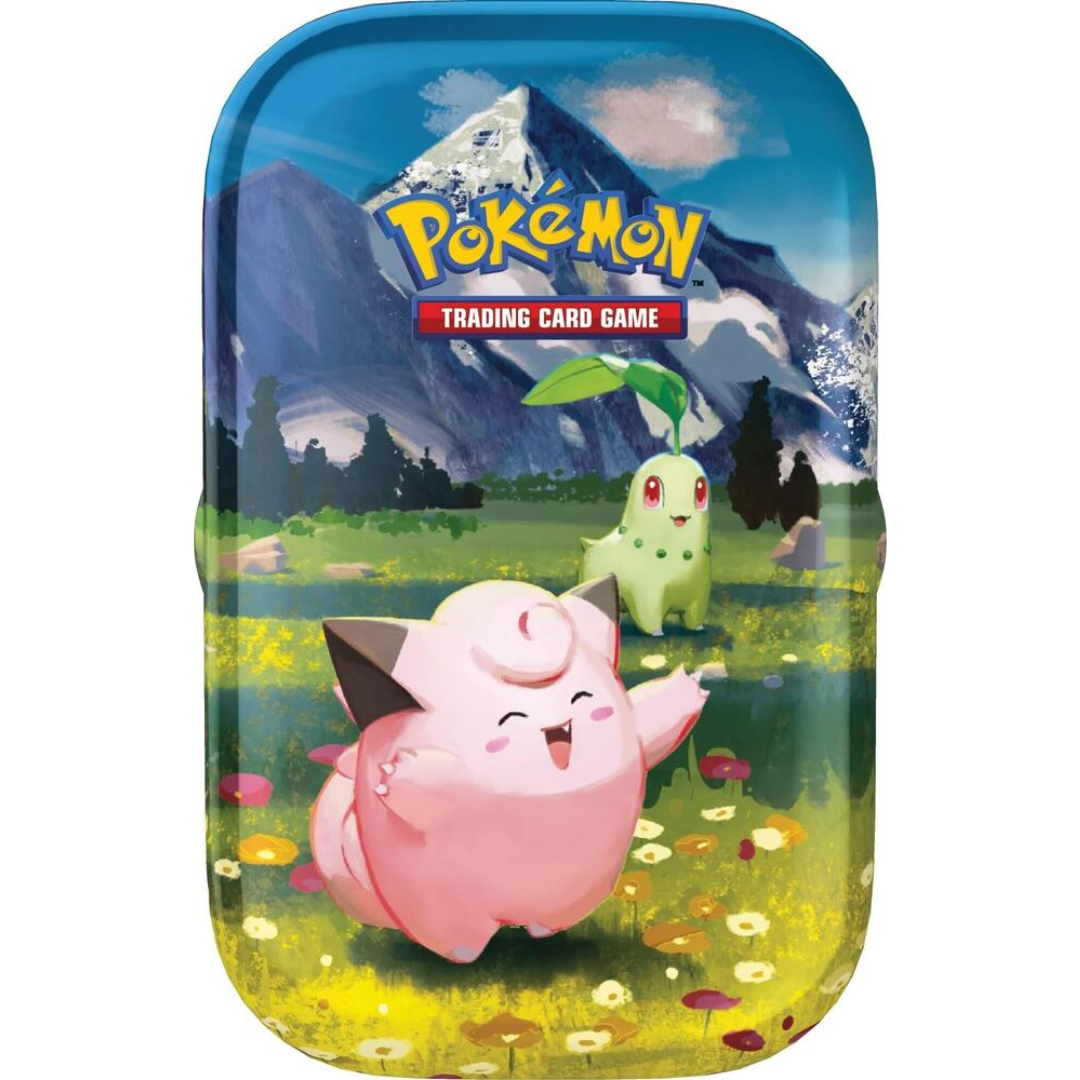 Mega Evolution Ascended Heroes Mini Tin Clefairy Chikorita sealed Pokémon TCG product