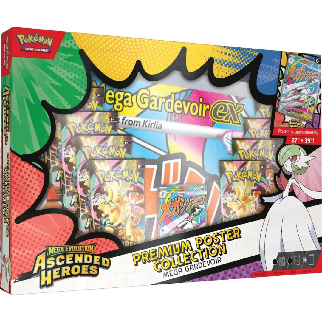 Mega Evolution Ascended Heroes Premium Poster Collection Gardevoir Pokémon TCG sealed product