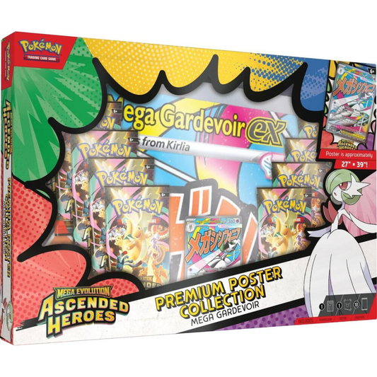 Mega Evolution Ascended Heroes Premium Poster Collection Gardevoir Pokémon TCG sealed product