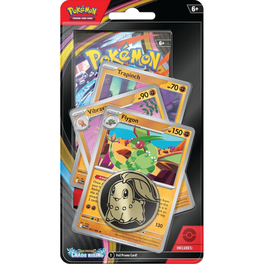 Mega Evolution Chaos Rising Premium Checklane Blister Flygon Pokémon TCG sealed product