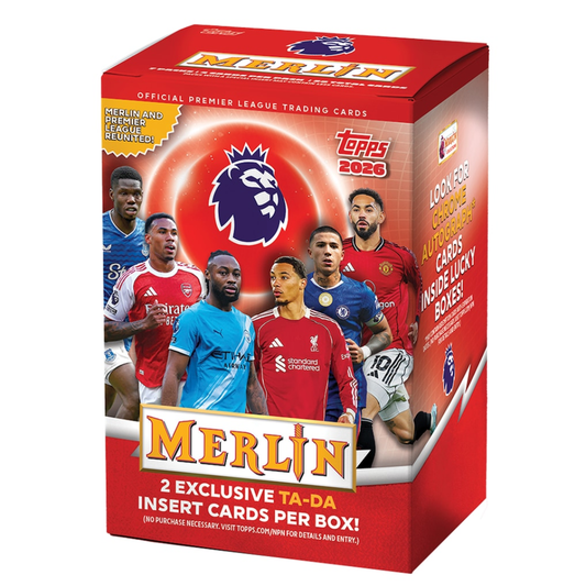 Merlin Premier League 2026 Value Box official football trading card product