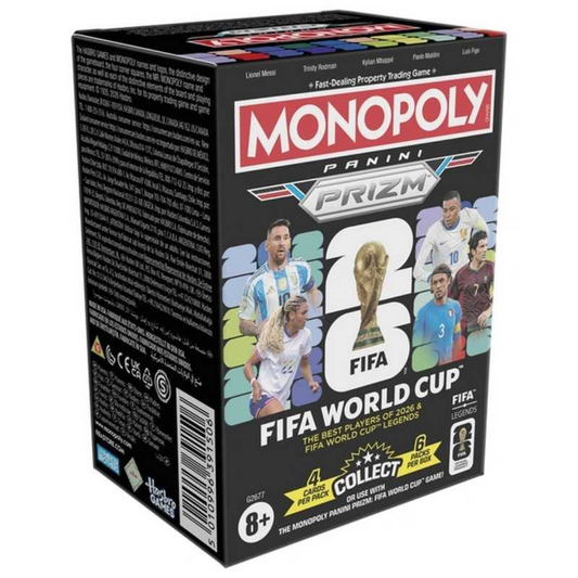 Monopoly Panini Prizm FIFA World Cup 2026 Booster Box sealed sports trading card product