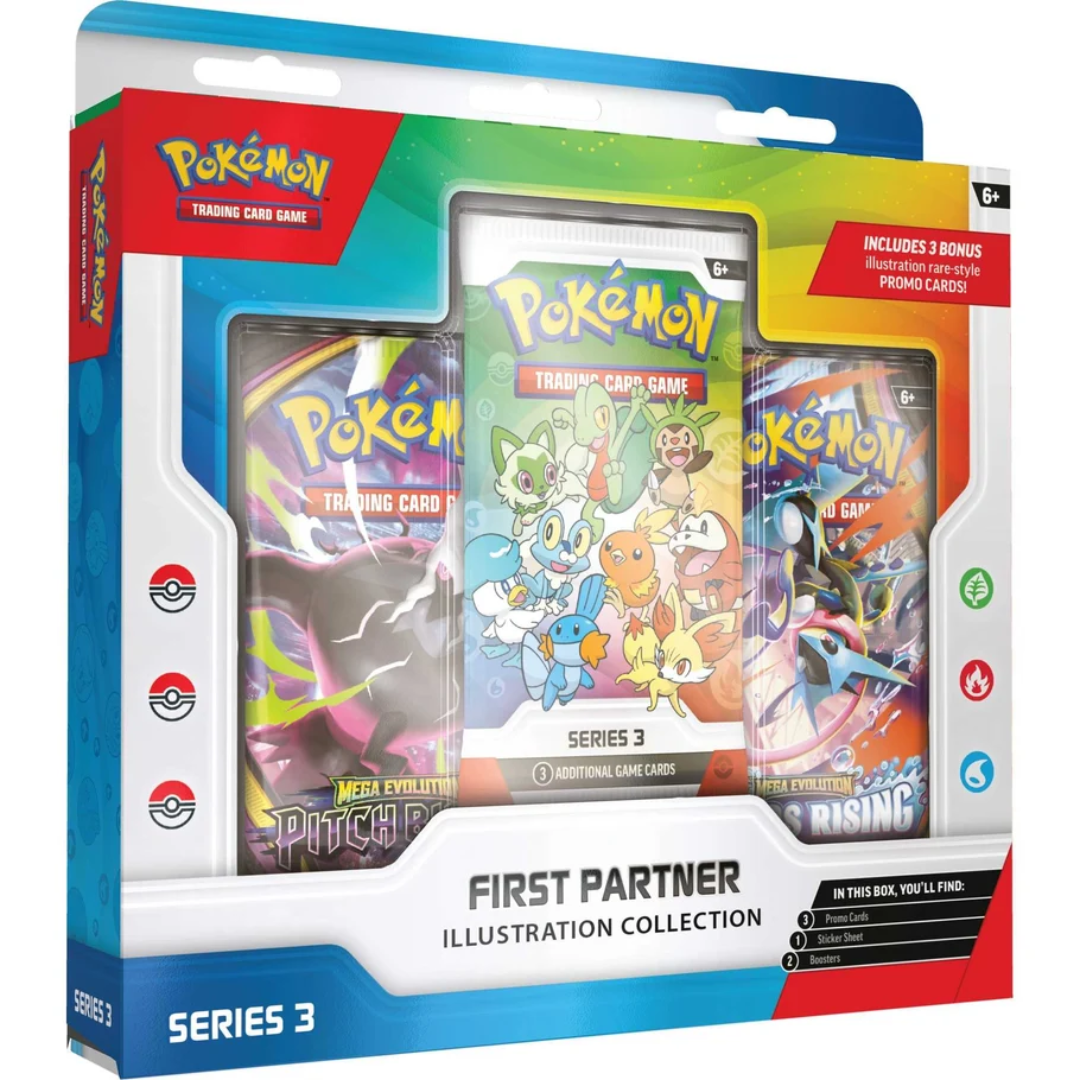 Pokémon TCG First Partner Illustration Collection Series 3 sealed box front