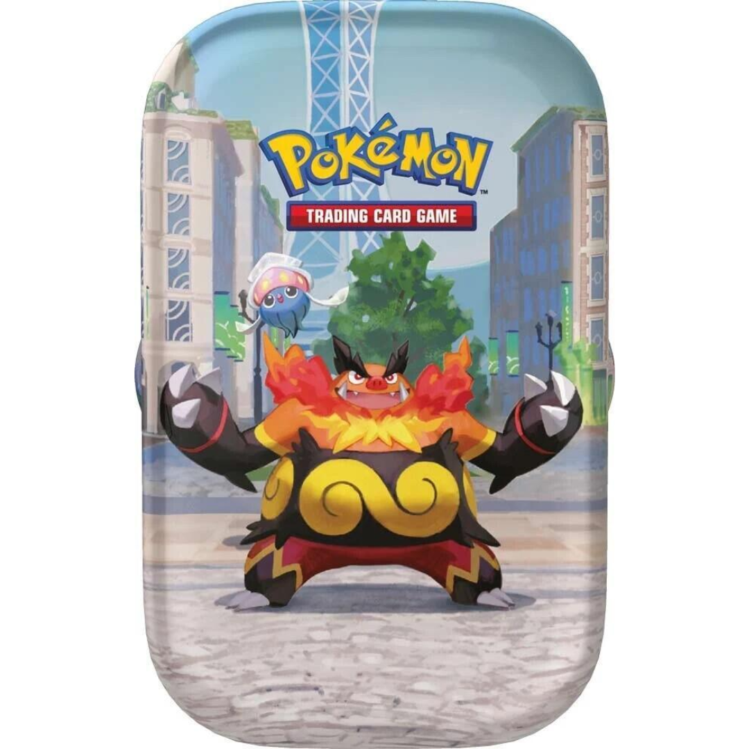 Pokémon Lumiose City Mini Tin Emboar and Inkay sealed Pokémon TCG product