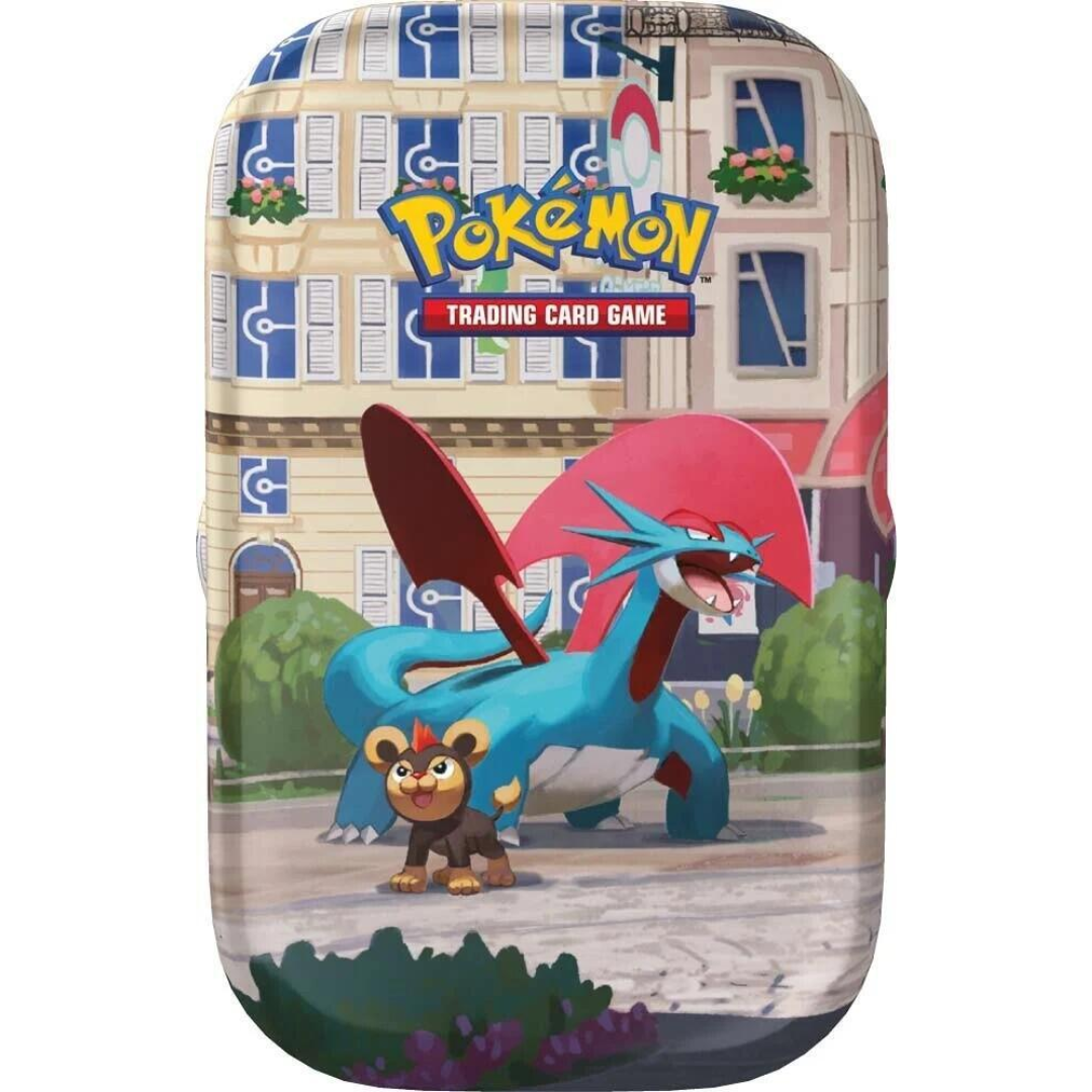 Pokémon Lumiose City Mini Tin Salamence and Litleo sealed Pokémon TCG product
