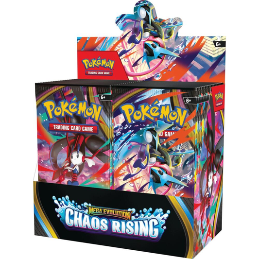 Pokémon TCG Mega Evolution Chaos Rising Booster Box sealed product