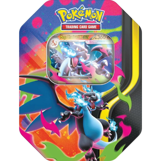 Pokémon Mega EX Tin Charizard X sealed Pokémon Trading Card Game product