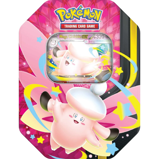 Pokémon Mega Moonlit Tin Mega Clefable ex sealed Pokémon TCG product