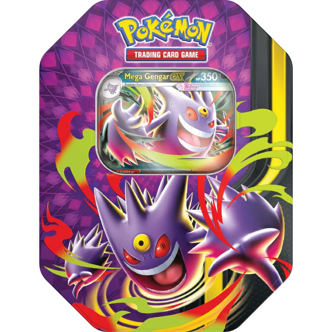Pokémon Mega Moonlit Tin Mega Gengar ex sealed Pokémon TCG product