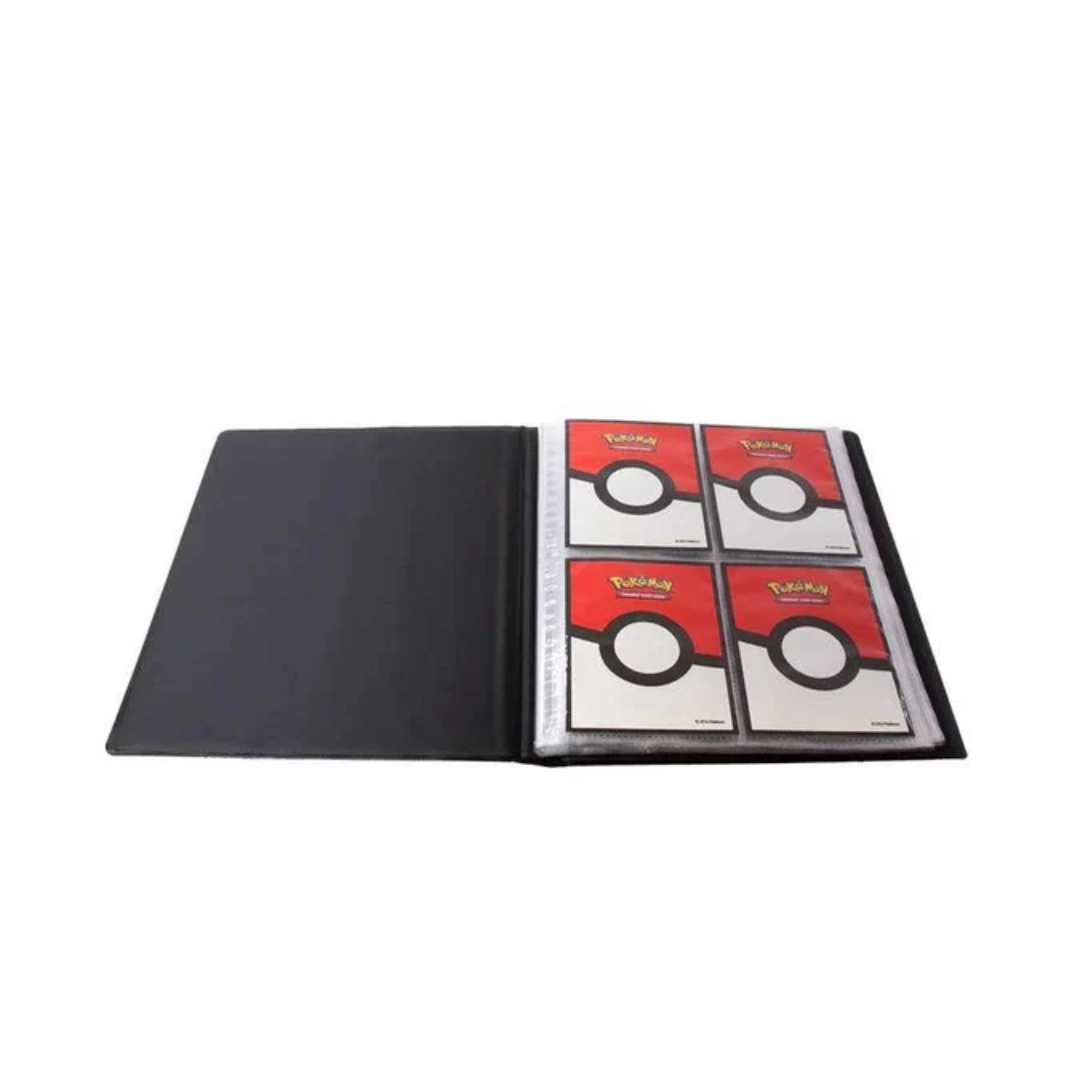 Inside view of Pokémon Pikachu 4-Pocket Portfolio with 4-pocket pages