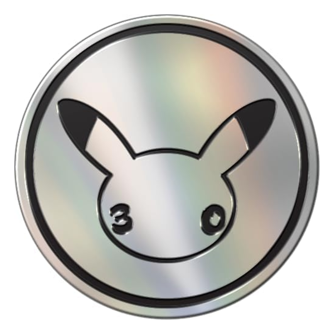 Pokémon TCG 30th Celebration commemorative plastic coin