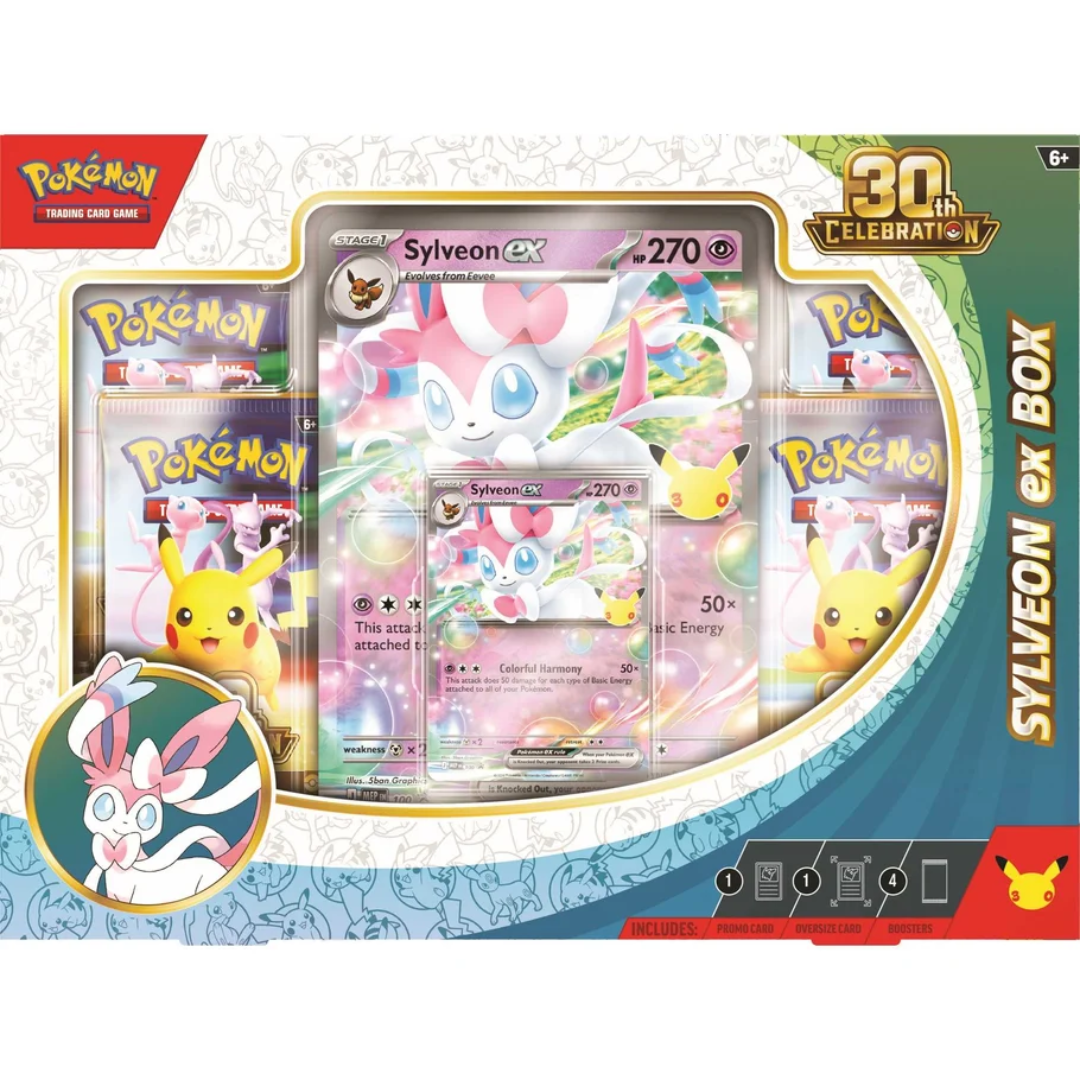 Pokémon TCG 30th Celebration Sylveon ex Box front view