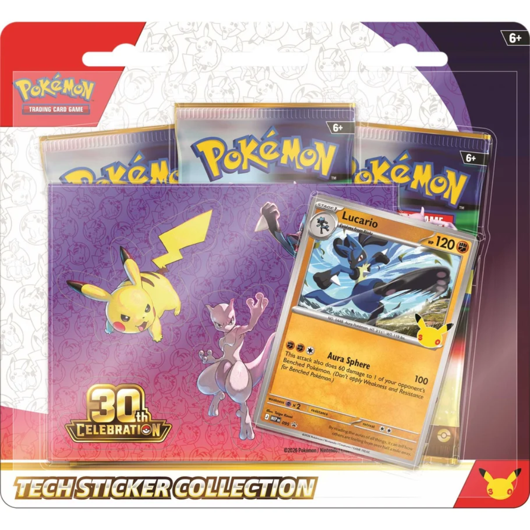 Pokémon TCG 30th Celebration Tech Sticker Collection Lucario