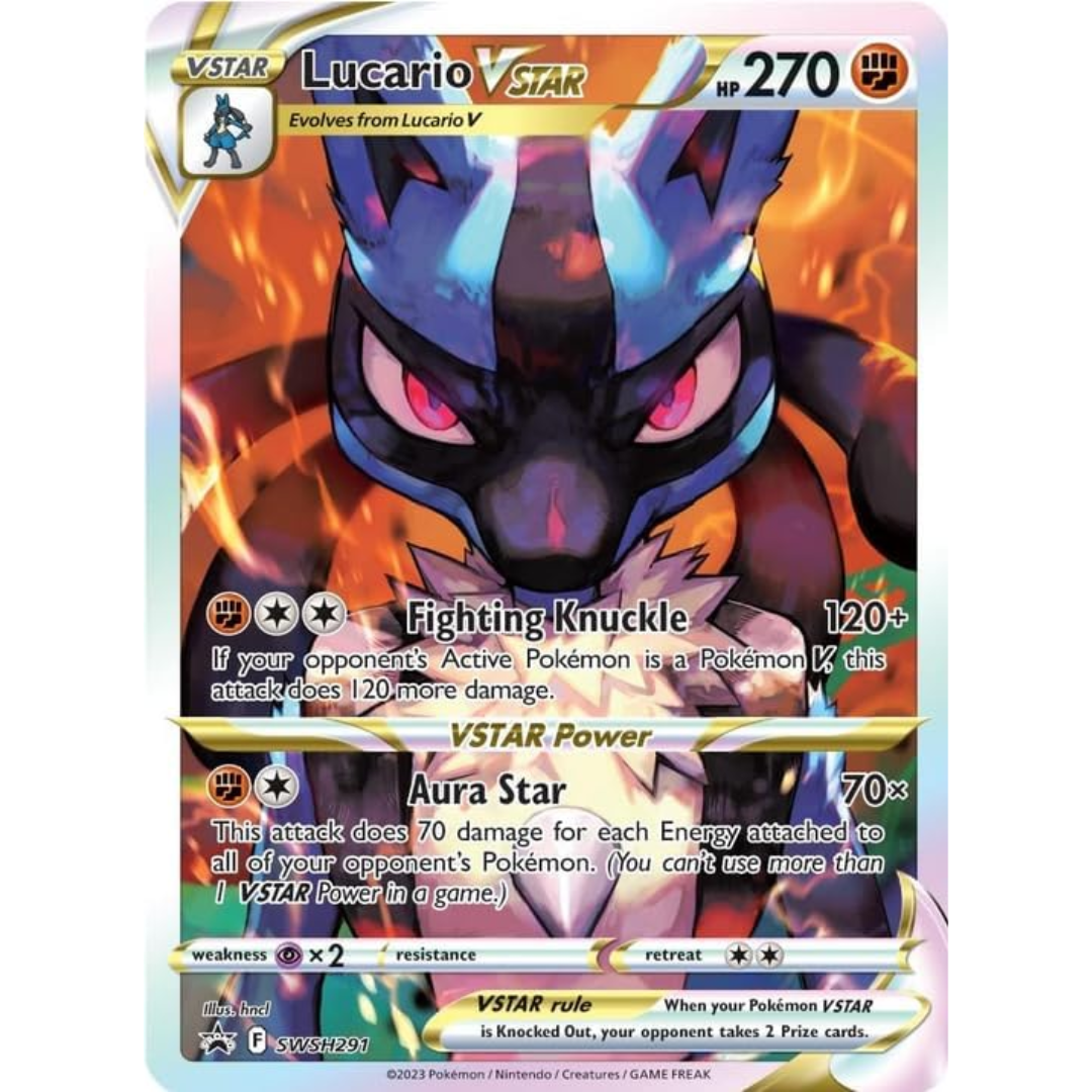 Lucario VSTAR promo card included with Crown Zenith Elite Trainer Box