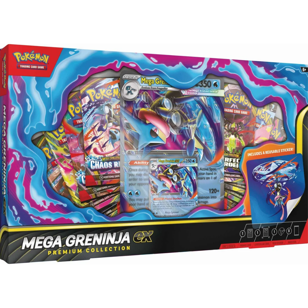 Pokémon TCG Mega Greninja ex Premium Collection sealed box