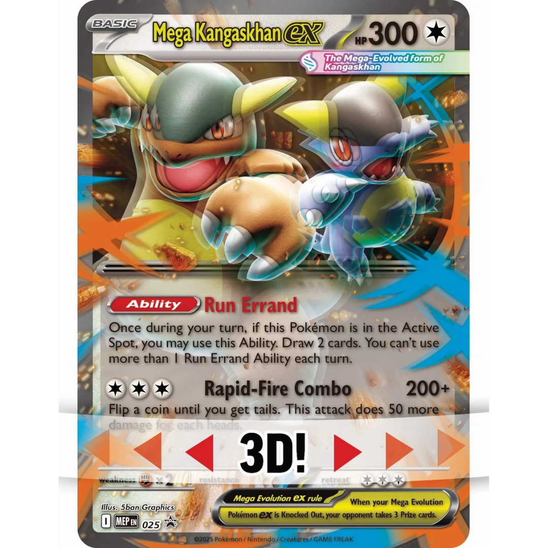 Mega Kangaskhan ex oversized lenticular promo card