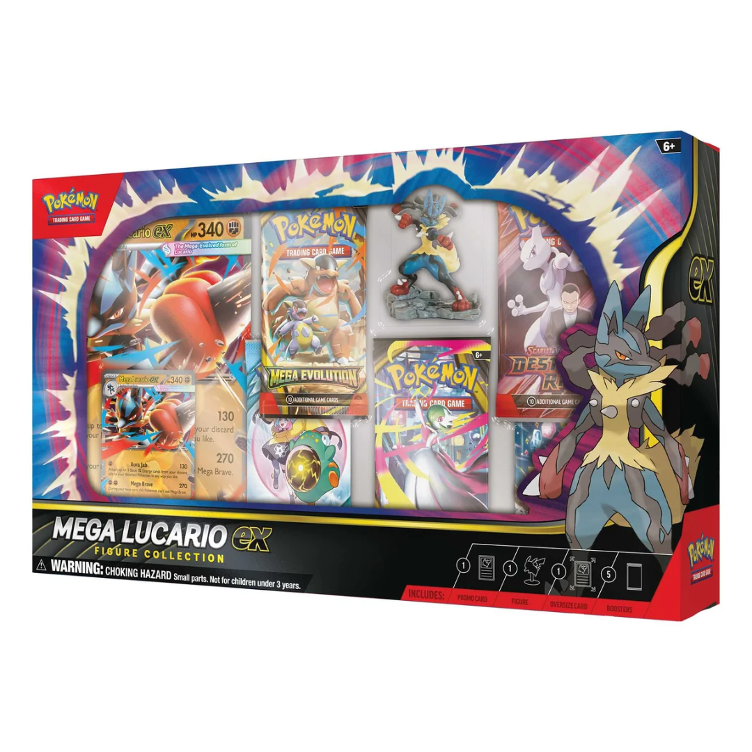 Pokémon TCG Mega Lucario ex Figure Collection side view