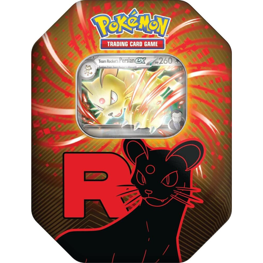 Pokémon Team Rocket’s Persian ex Tin sealed Pokémon TCG product