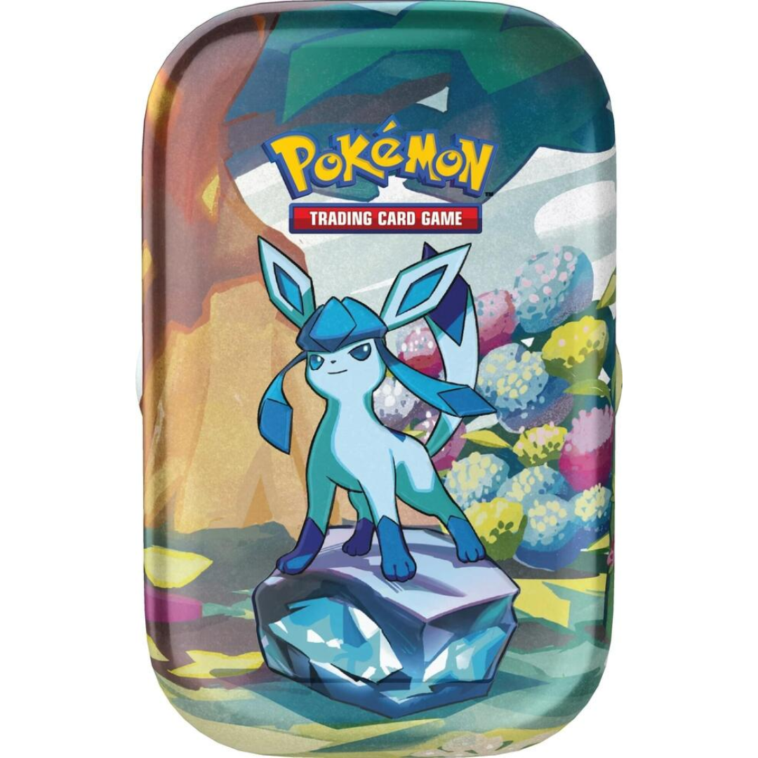 Prismatic Evolutions Mini Tin Glaceon sealed Pokémon TCG product